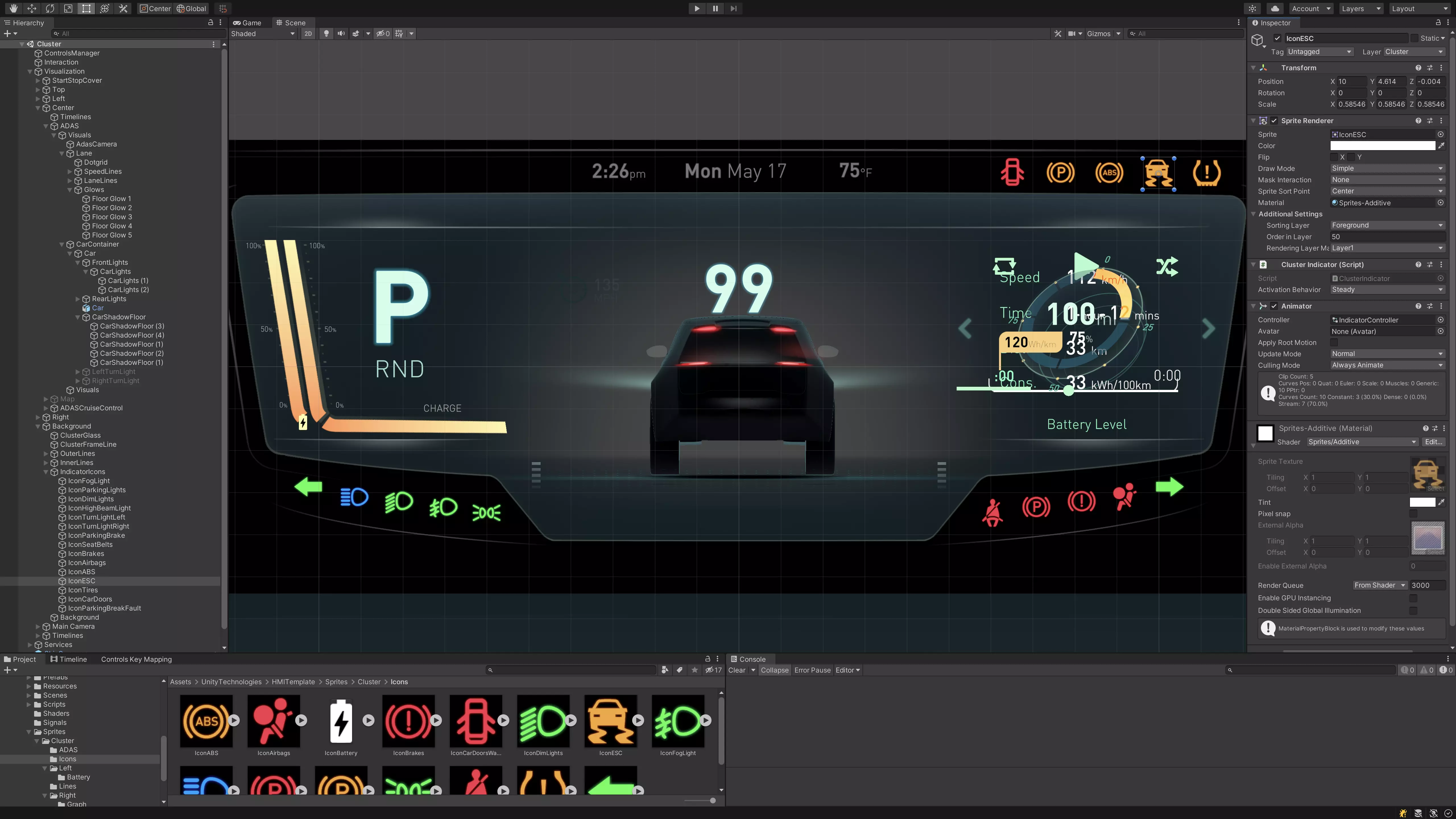 Automotive HMI Concept